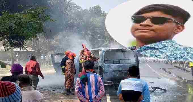 পুঠিয়ার বিড়ালদহ্ মোটরসাইকেল-মাইক্রো মুখোমুখি সংঘর্ষে নিহত-১