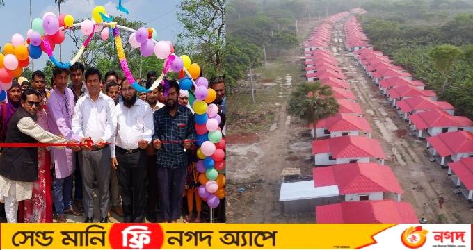 পুঠিয়া উপজেলাতে চার ধাপে প্রধানমন্ত্রীর উপহারের ঘর পেল ৫৯৮টি ভূমিহীন-গৃহহীন পরিবার
