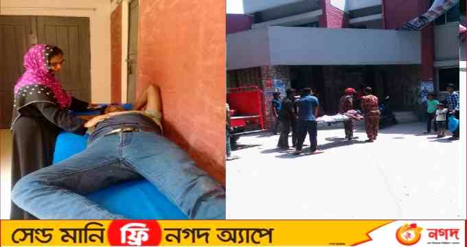 পুঠিয়ায় নসিমন ও অটো রিক্সা মুখোমুখি সংঘর্ষে ৩জন গুরুতর আহত