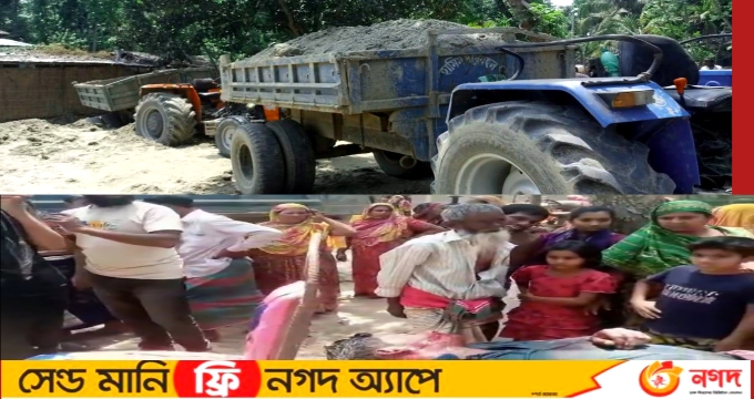 অবৈধ ভাবে মাটিবাহী ট্রাক্টর চাপায় অরেক চালক নিহত