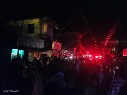 আগুনে পোড়ার দৃশ্য 