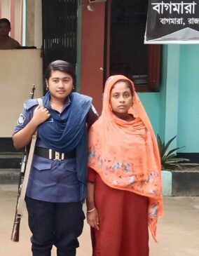 গ্রেফতারকৃত নববধূ