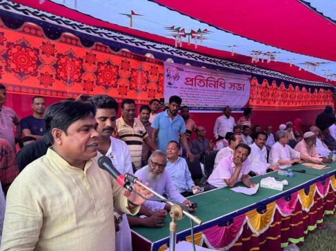 বাগমারায় তৃণমূল আওয়ামী লীগের বিশাল  প্রতিনিধি সভা অনুষ্ঠিত