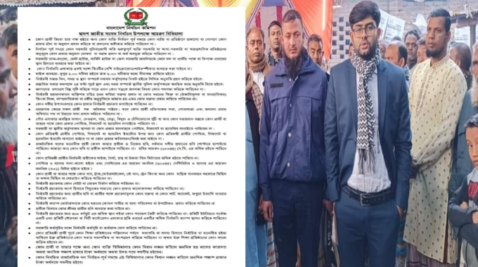 রাজশাহীর পুঠিয়ায় ২ এমপি প্রার্থীর আচরণ বিধি লঙ্ঘনের দায়ে জরিমানা