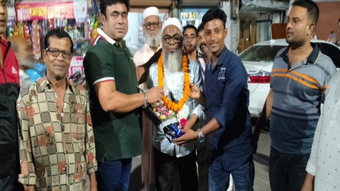 রাজশাহী নগর বিএনপির নবনির্বাচিত সভাপতির সঙ্গে আল মামুনের সৌজন্য সাক্ষাৎ